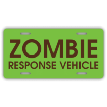 Zombie Response Vehicle License Plate