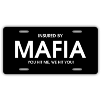 Mafia License Plate