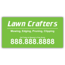 Lawn Crafters Landscaping Company Magnetic Sign - Magnetic Sign
