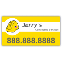 Jerry's Contracting Service Magnetic Sign - Magnetic Sign