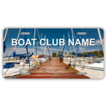 Boat Club Name With BG License Plate