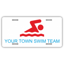Your Town Swim Team License Plate