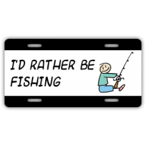 Fishing License Plate