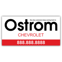 Ostrom Chevrolet Vinyl Banner
