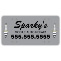 Auto Repair Company License Plate