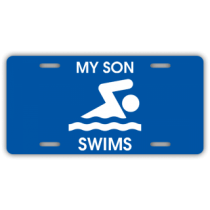 Swimming License Plate