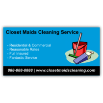 Closet Maids Cleaning Service Vinyl Banner