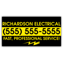 Electrician Magnetic Sign - Richardson Electrical - Magnetic Sign