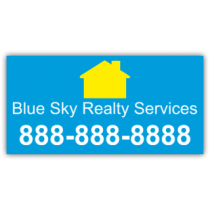Blue Sky Realty Magnetic Sign - Magnetic Sign