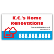 K.C.'s Home Renovations Vinyl Banner
