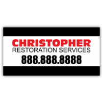 Christopher Restoration Services Vinyl Banner