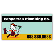 Caspersen Plumbing Services Vinyl Banner