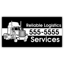Logistics Company Magnetic Sign - Reliable Logistics - Magnetic Sign