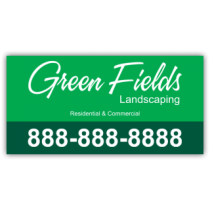 Green Fields Landscaping Vinyl Banner