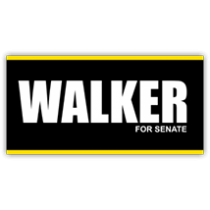 Walker For Senate Sign - Magnetic Sign