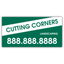 Cutting Corners Landscaping Vinyl Banner