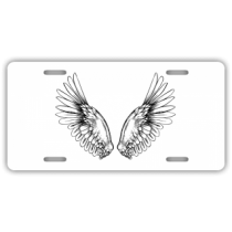Angel Wings License Plate