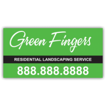 Green Fingers Landscaping Vinyl Banner