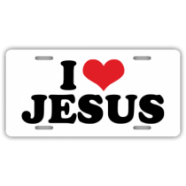 I Heart Jesus License Plate