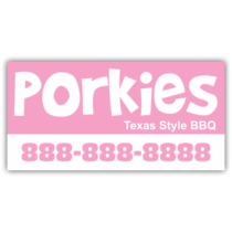 Porkies BBQ Magnetic Sign - Magnetic Sign