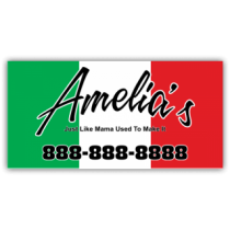 Amelia's Italian Cuisine Magnetic Sign - Magnetic Sign