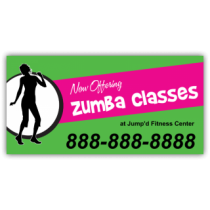 Zumba Classes Magnetic Sign - Magnetic Sign