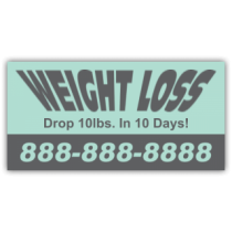 Weight Loss Magnetic Sign - Magnetic Sign
