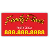 Family Fitness Health Center Magnetic Sign - Magnetic Sign