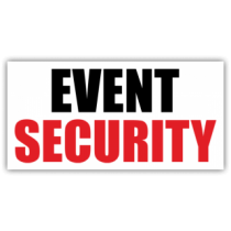Event Security Magnetic Sign - Magnetic Sign