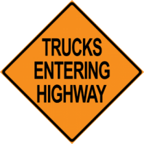 Trucks Entering Highway