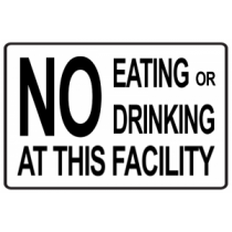 No Eating/Drinking At Facility