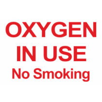 Oxygen In Use No Smoking