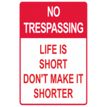 No Trespassing Humor