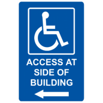 Access At Side of Building - Left Arrow