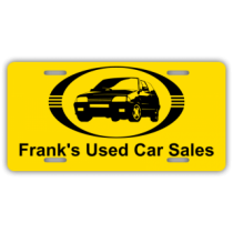 Frank's Used Car Sales License Plate