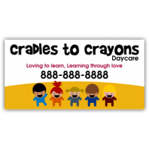 Cradles to Crayons Daycare Magnetic Sign - Magnetic Sign