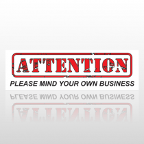 Attention 57 Bumper Sticker