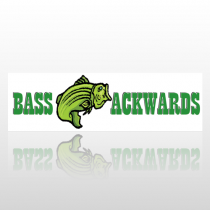 Bass Backward 86 Bumper Sticker