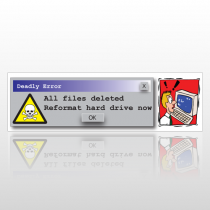 Deadly Error 123 Bumper Sticker