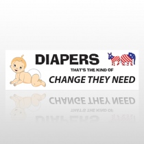 Diapers 13 Bumper Sticker