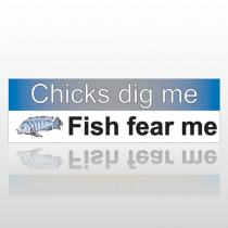 Fish Fear 89 Bumper Sticker