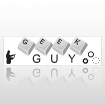 Geek Guy 127 Bumper Sticker