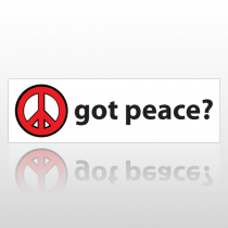 Got Peace 209 Bumper Sticker