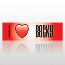 Heart Becky 23 Bumper Sticker