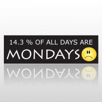 Mondays Frown 259 Bumper Sticker