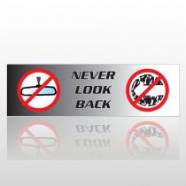Never Look 35 Bumper Sticker