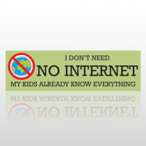 No Internet 46 Bumper Sticker