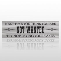 Not Wanted 240 Bumper Sticker