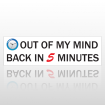 Out Of Mind 260 Bumper Sticker