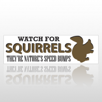 Squirrel Bumps 246 Bumper Sticker